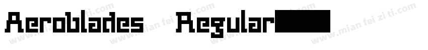 Aeroblades Regular字体转换